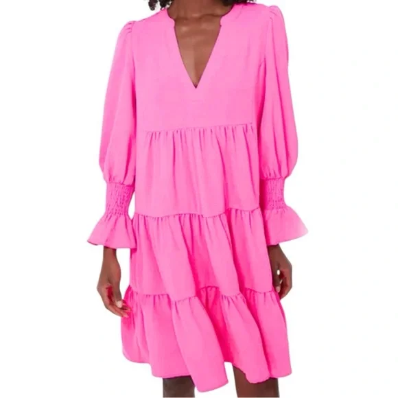 kenzo dress pink Tuckernuck | Dresses | Pomander Place Electric Pink Crepe Kenzo Dress Size  Medium
